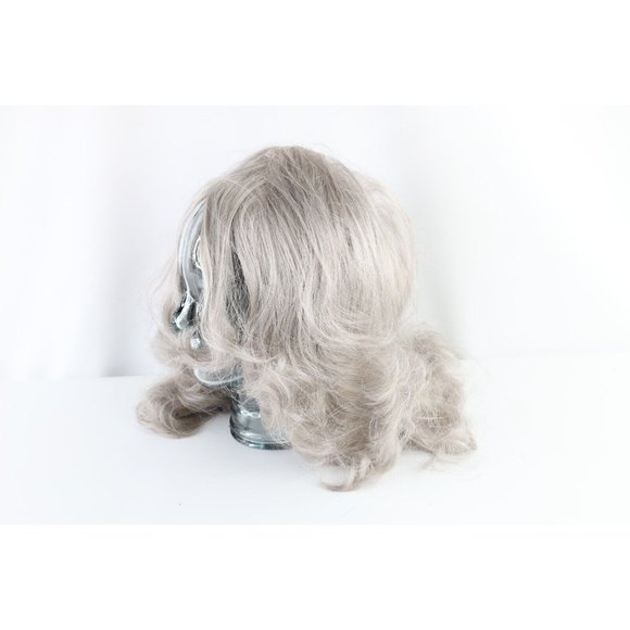 Deadstock Vintage 70s Womens Size Regular Japan Kanekalon Hair Wig Gray Silver main image 4